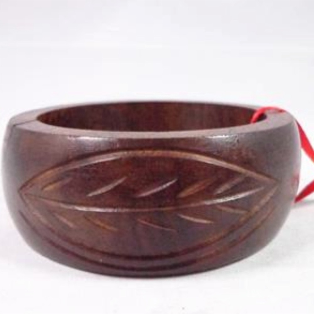 Sir Alistair Rai | Hand Carved Wooden Bangle Bracelet